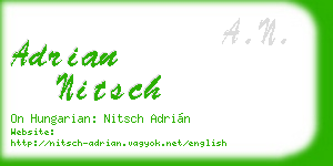 adrian nitsch business card
